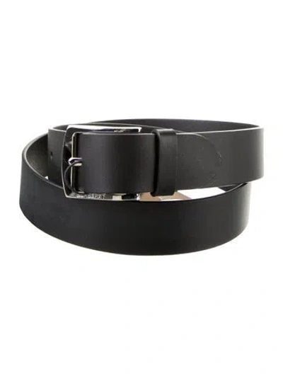 Pre-owned Burberry Leather Belt In Black