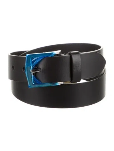 Pre-owned Burberry Leather Belt In Black