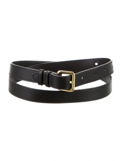 Pre-owned Burberry Leather Belt In Black