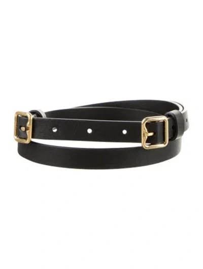 Pre-owned Burberry Leather Belt In Black