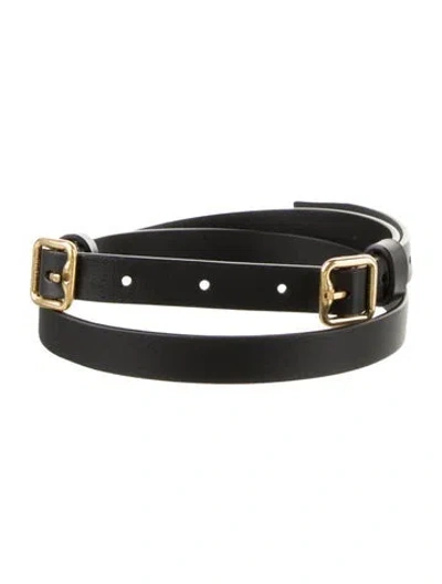 Pre-owned Burberry Leather Belt In Black