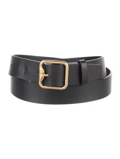 Pre-owned Burberry Leather Belt In Black