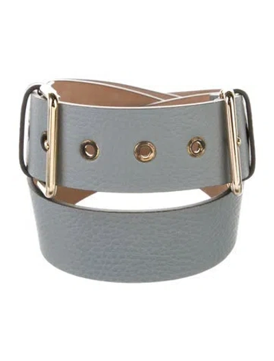 Pre-owned Burberry Leather Belt In Blue