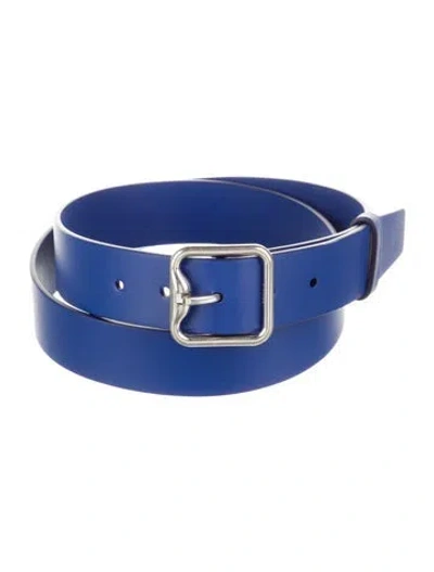 Pre-owned Burberry Leather Belt In Blue