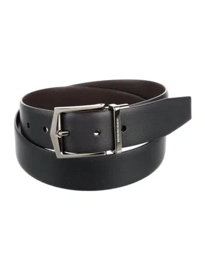 Pre-owned Burberry Leather Belt In Blue