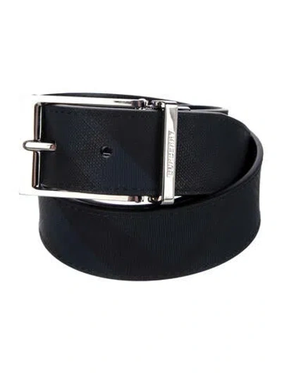 Pre-owned Burberry Leather Belt In Blue