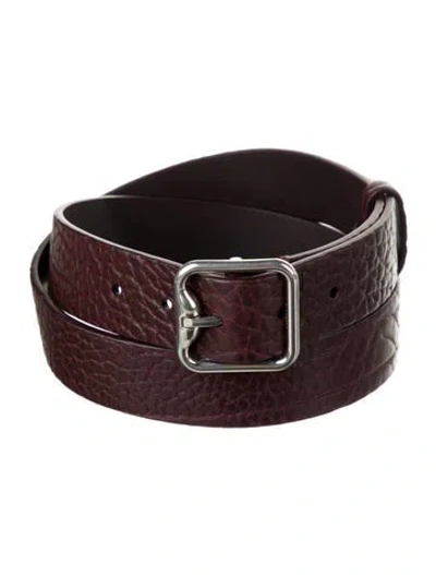 Pre-owned Burberry Leather Belt In Brown