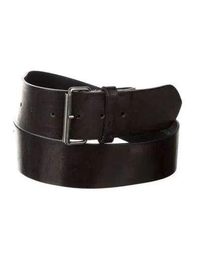 Pre-owned Burberry Leather Belt In Brown