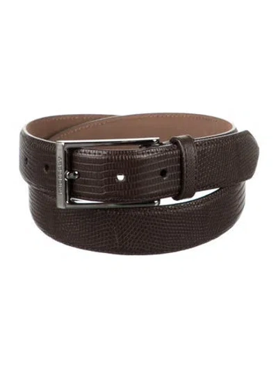 Pre-owned Burberry Leather Belt In Brown