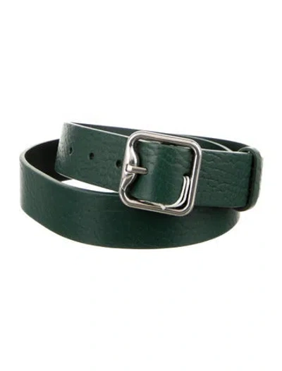 Pre-owned Burberry Leather Belt In Green