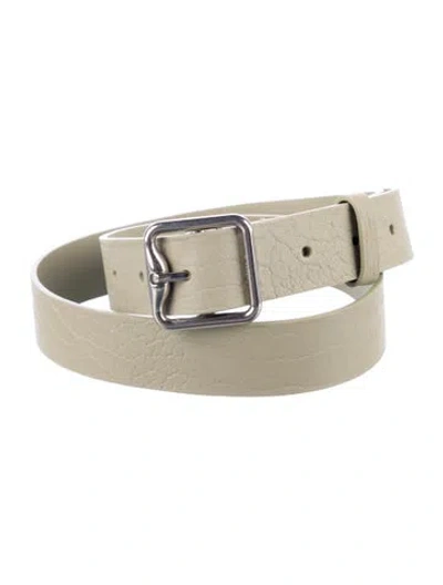 Pre-owned Burberry Leather Belt In Neutral