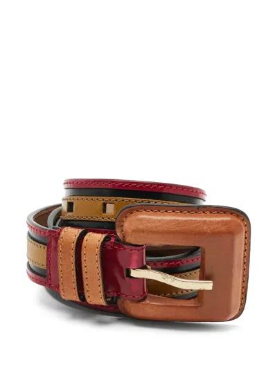 Pre-owned Burberry Leather Belt In Neutral