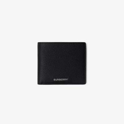 Burberry Leather Bifold Wallet In Black