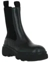Burberry Creeper Leather Chelsea Boots In Green