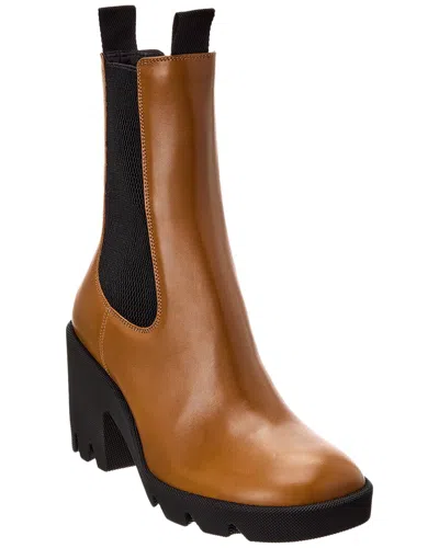 BURBERRY BURBERRY LEATHER BOOTIE
