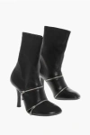 Burberry Leather Booties With Decorative Zips 10cm