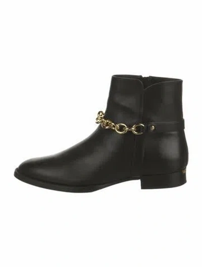 Pre-owned Burberry Leather Boots In Black