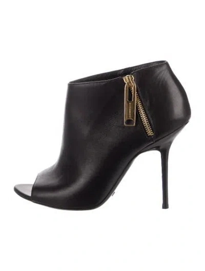 Pre-owned Burberry Leather Boots In Black