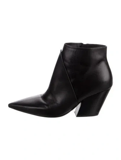Pre-owned Burberry Leather Boots In Black