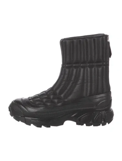 Pre-owned Burberry Leather Boots In Black