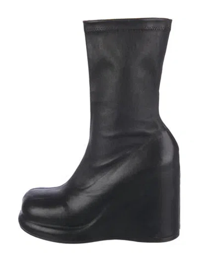 Pre-owned Burberry Leather Boots In Black