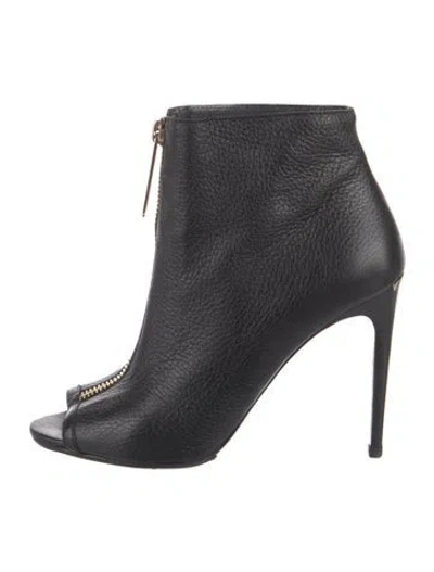 Pre-owned Burberry Leather Boots In Black