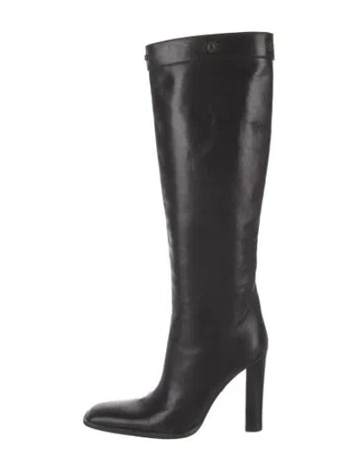 Pre-owned Burberry Leather Boots In Black