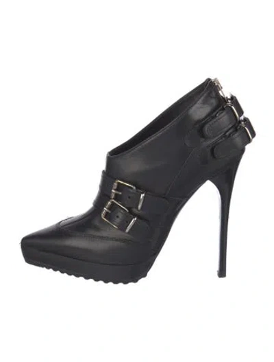Pre-owned Burberry Leather Boots In Blue