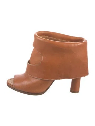 Pre-owned Burberry Leather Boots In Brown