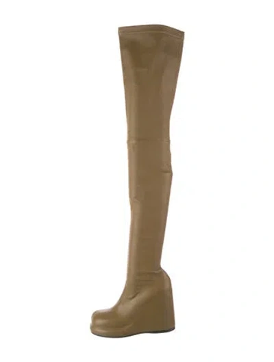 Pre-owned Burberry Leather Boots In Green