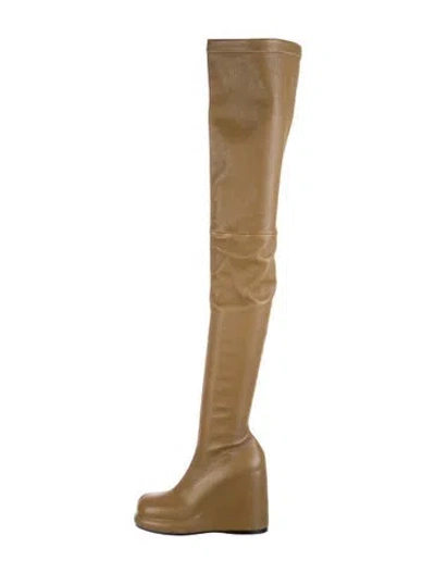 Pre-owned Burberry Leather Boots In Green