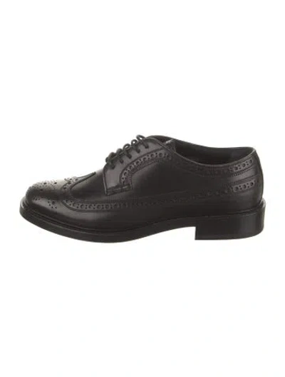 Pre-owned Burberry Leather Brogues In Black