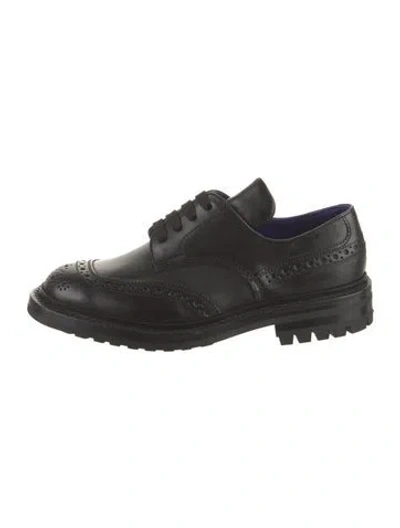 Pre-owned Burberry Leather Brogues In Black