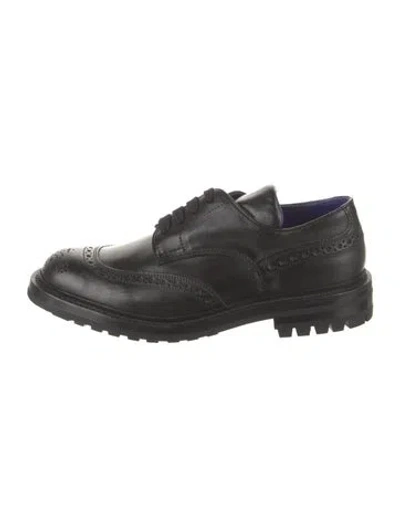 Pre-owned Burberry Leather Brogues In Black