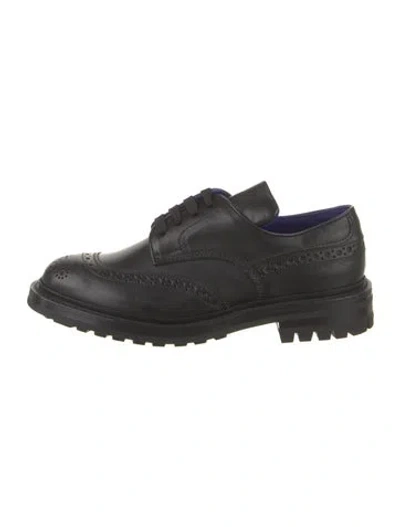 Pre-owned Burberry Leather Brogues In Black