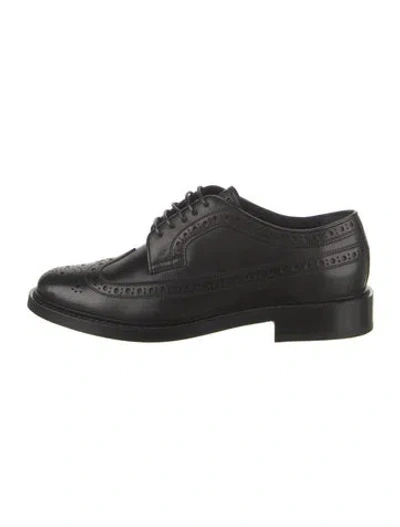 Pre-owned Burberry Leather Brogues In Black