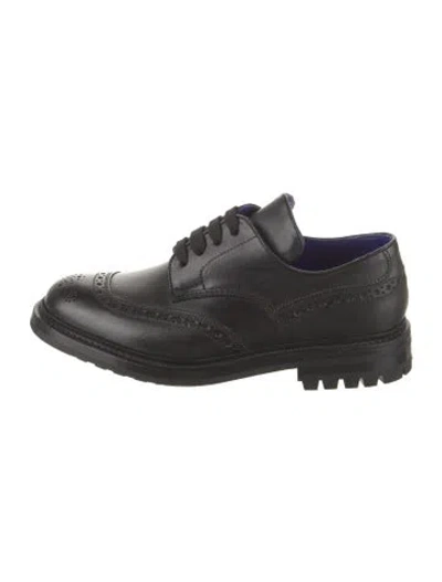 Pre-owned Burberry Leather Brogues In Black