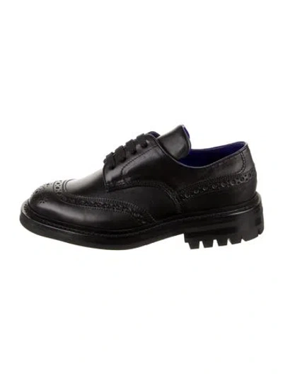 Pre-owned Burberry Leather Brogues In Black
