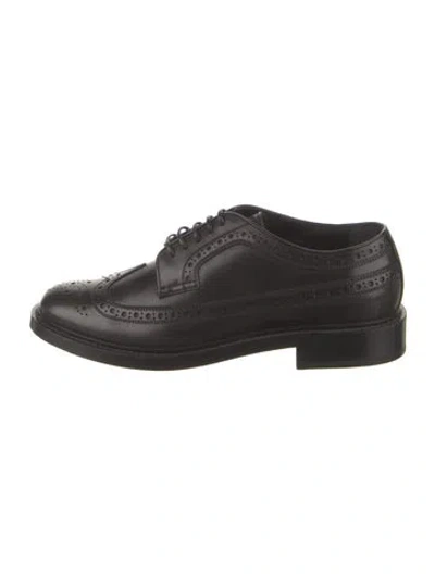 Pre-owned Burberry Leather Brogues In Black