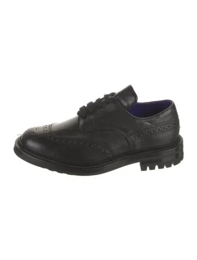Pre-owned Burberry Leather Brogues In Black