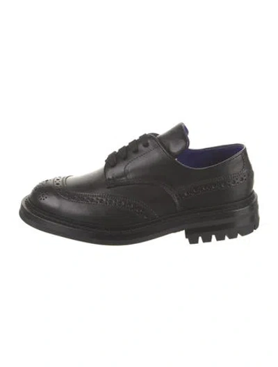 Pre-owned Burberry Leather Brogues In Black