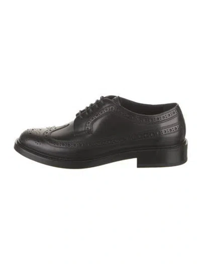 Pre-owned Burberry Leather Brogues In Black