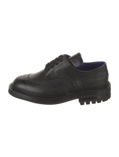 Pre-owned Burberry Leather Brogues In Black