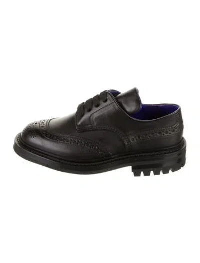 Pre-owned Burberry Leather Brogues In Black