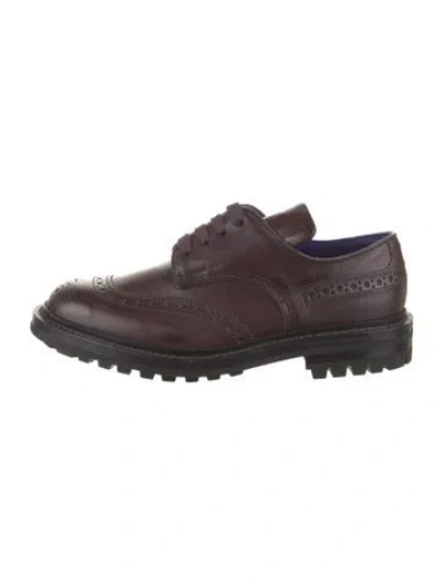 Pre-owned Burberry Leather Brogues In Brown