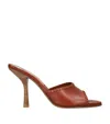 Burberry Round Toe High Heel Sandals In Beige