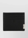 BURBERRY LEATHER CARDHOLDER WITH TEXTURED EMBOSSING AND METAL ACCENTS
