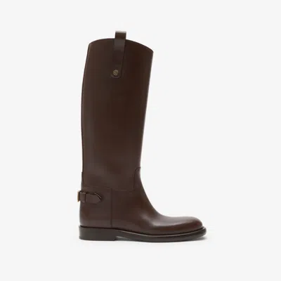 Burberry Leather Cavalier Boots