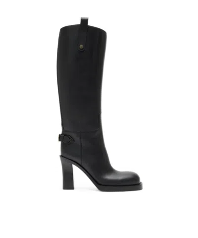 BURBERRY BURBERRY CAVALIER HEEL BOOTS