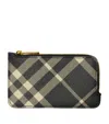 Burberry Somerset Check Card Holder In Black